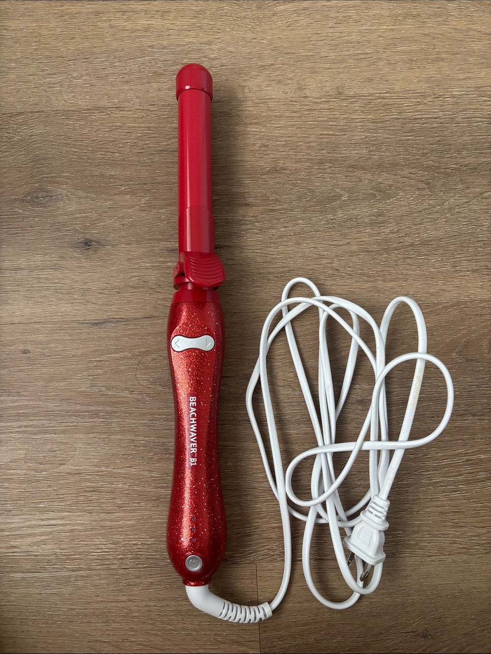 Beachwaver B1 Limited Edition Red Glitter Curling Wand